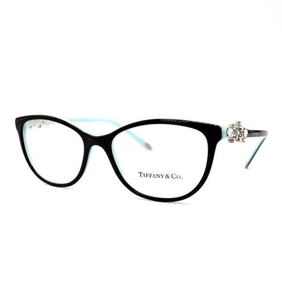 NEW TIFFANY&CO TF2144 8055 BLACK BLUE EYEGLASSES FRAME - Picture 2 of 8